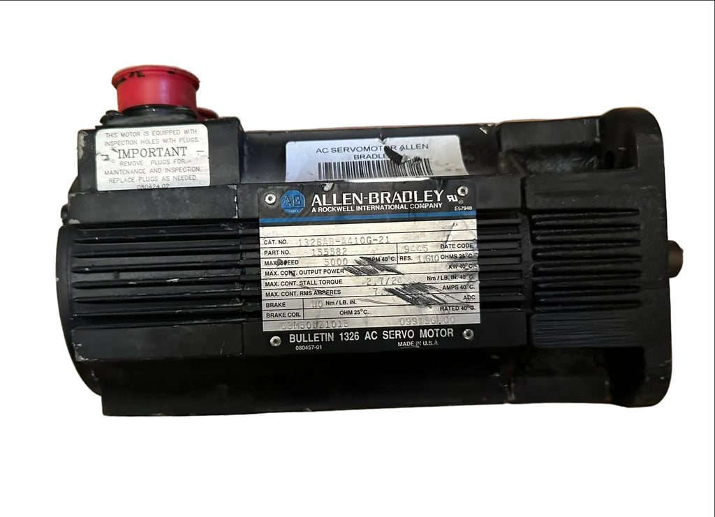 Allen-Bradley 1326AB-A410G-21 AC Servo Motor 5000 RPM Bulletin 1326