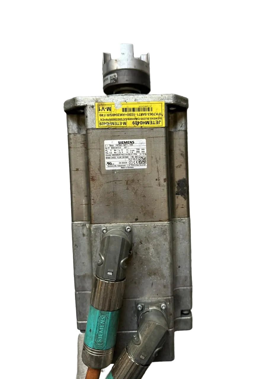Siemens 1FK7063-5AF71-1EB0 AC Servo Motor 6.5 Nm 3000 RPM with Brake