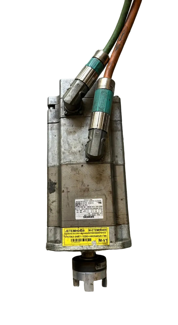Siemens 1FK7063-5AF71-1EB0 AC Servo Motor 6.5 Nm 3000 RPM with Brake