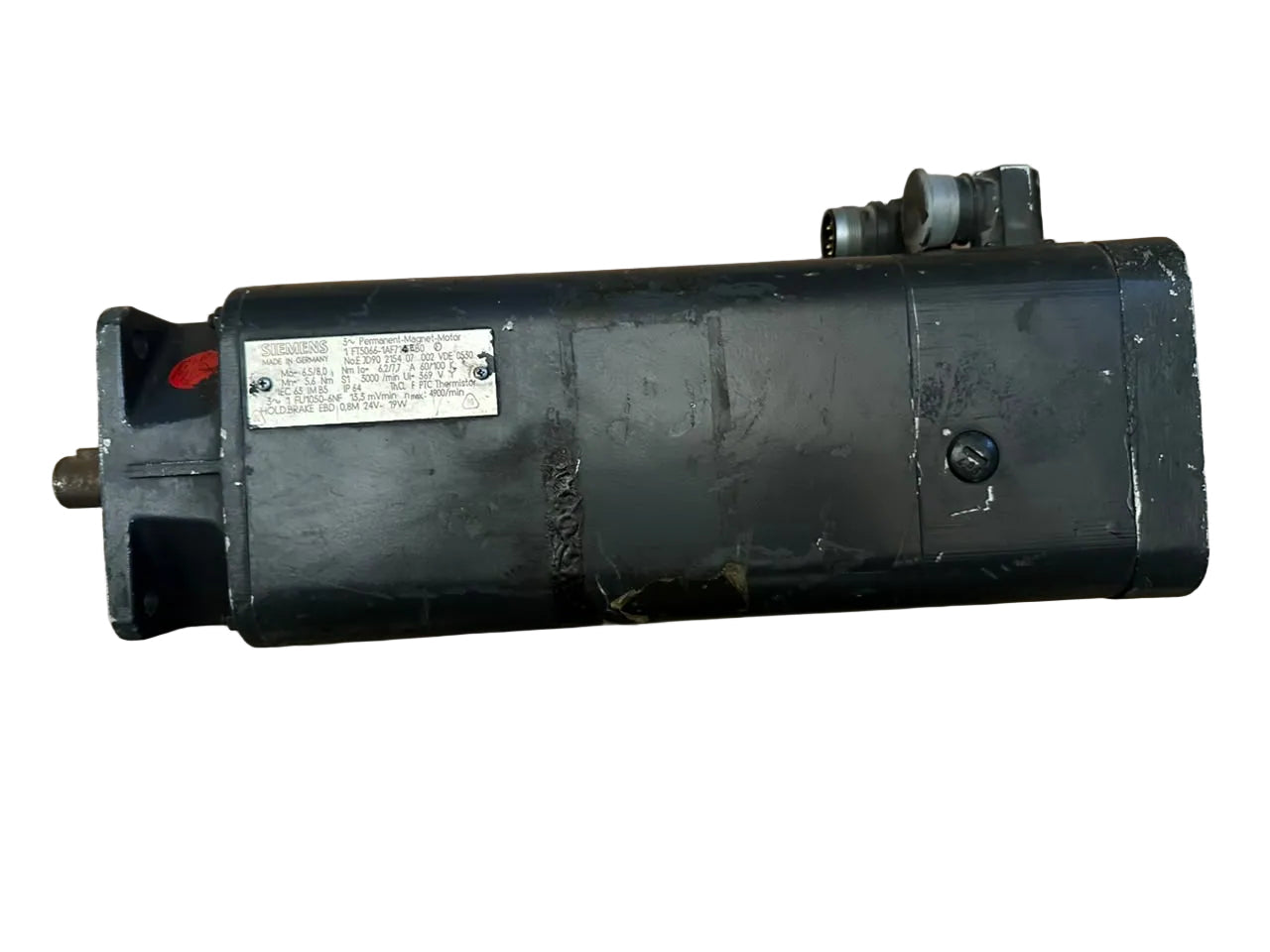 Siemens 1FT5066-1AF71-4EB0 Permanent Magnet Servo Motor 600V 3000 RPM with Brake