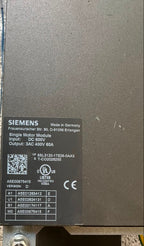 Siemens 6SL3120-1TE26-0AA3 SINAMICS S120 Single Motor Module 600V DC 60A