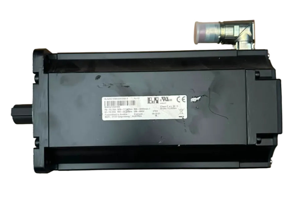 B&R 8LSA57.DB030S300-3 AC Servo Motor 400V 3000 RPM with 15 Nm Brake