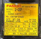 Fanuc A06B-0371 AC Servo Motor Model 2-0SP 90V 3000RPM Pulse Coder