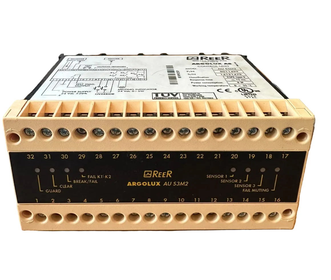 Reer Argolux AS AU S3M2 Safety Light Curtain Control Unit P/N 8011499