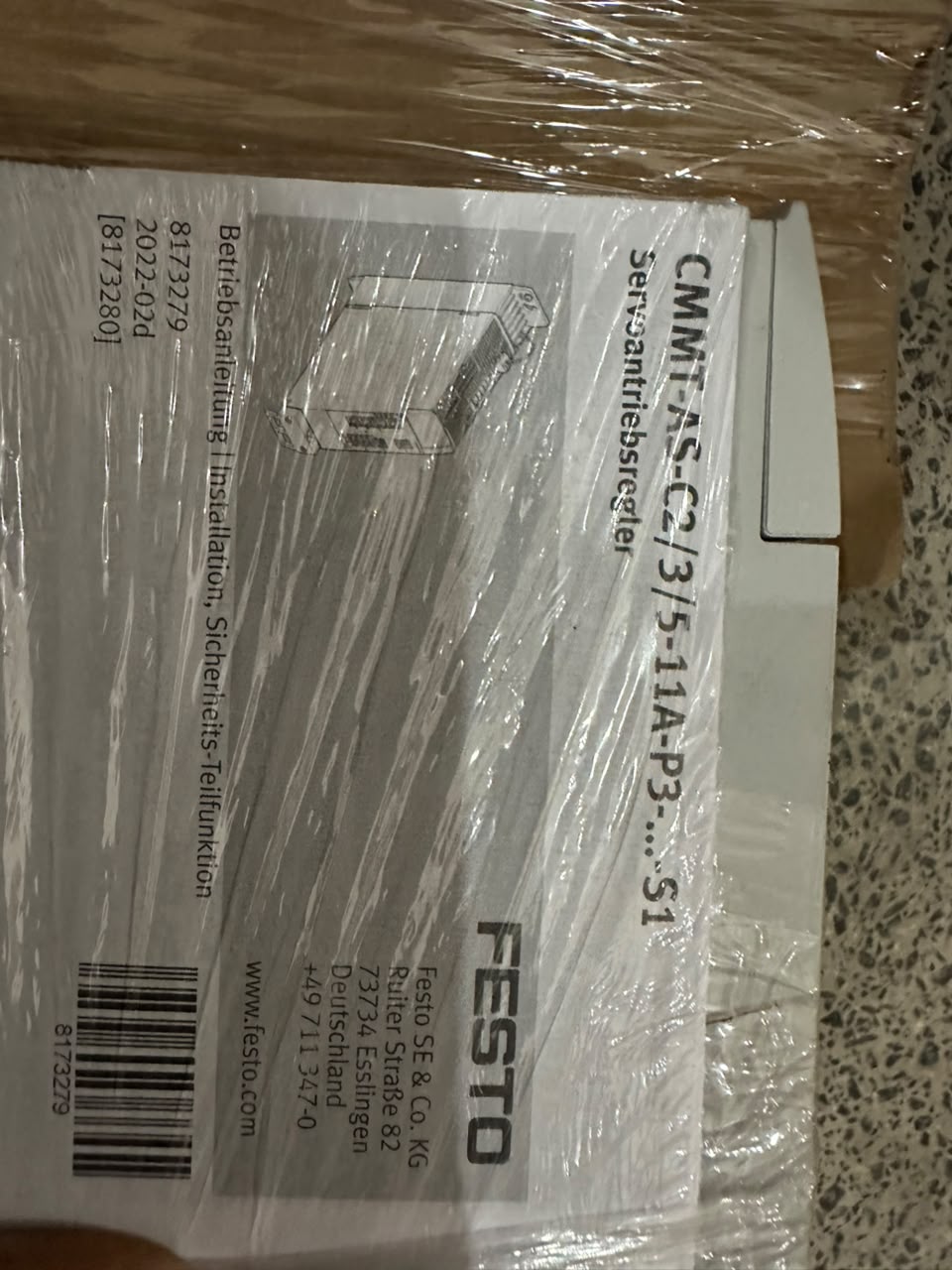 Festo CMMT-AS-C5-11A-P3-EC-S1 Servo Drive Motion Controller 5340823