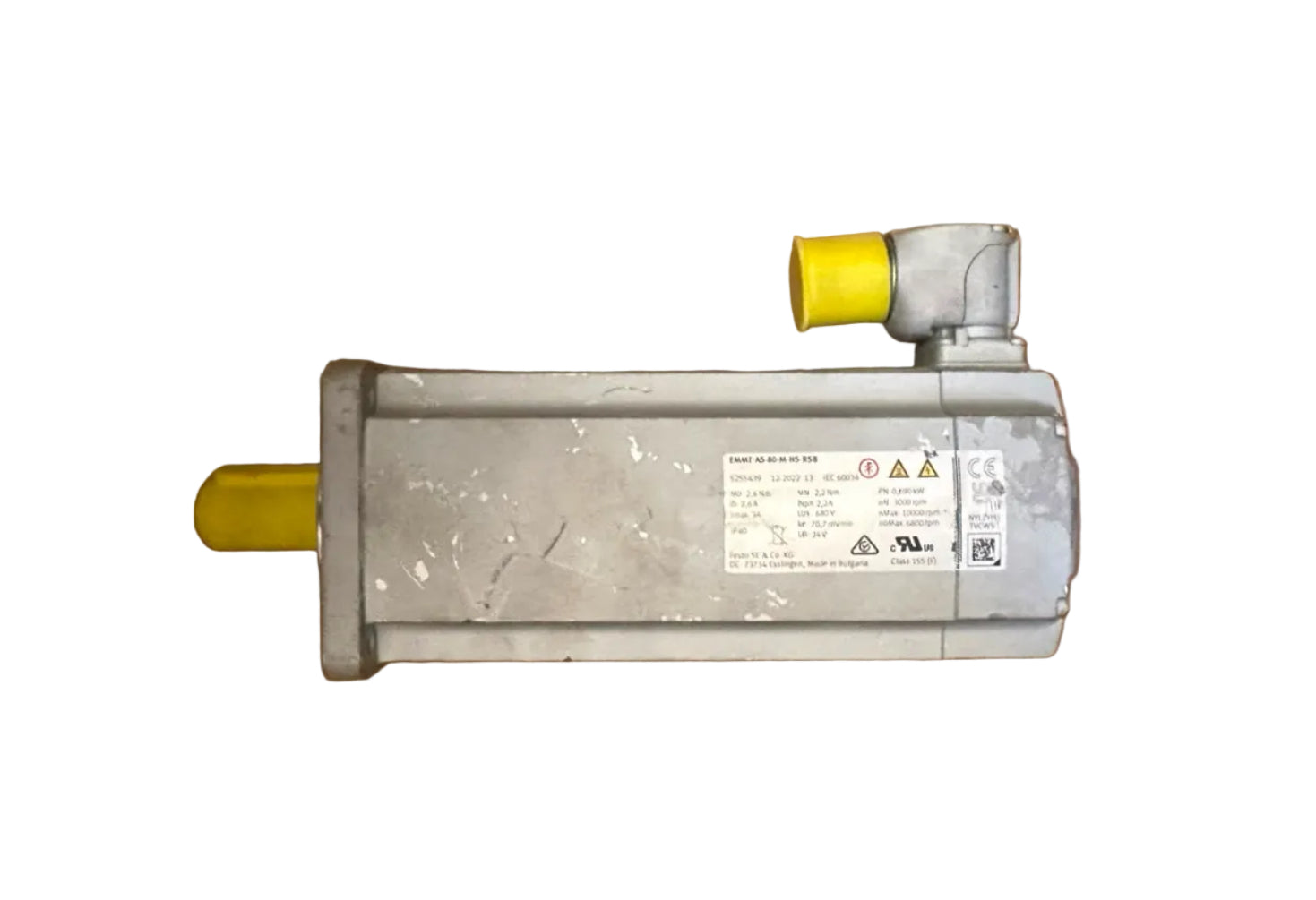 Festo EMMT-AS-80-H-HS-RM AC Servo Motor 565V 3000 RPM 1.07 kW
