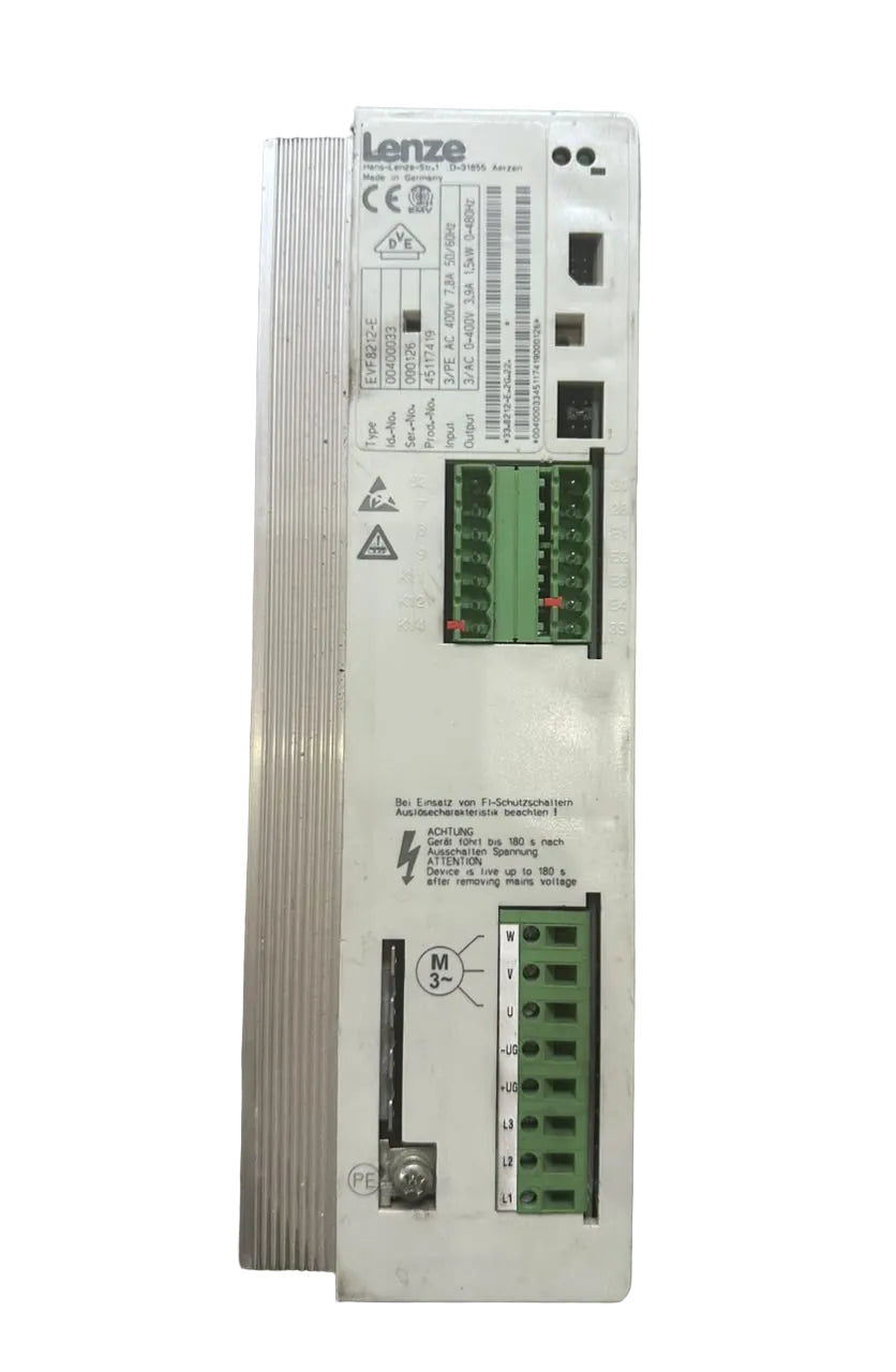 Lenze EVE8212-E 8200 Vector Frequency Inverter 1.5kW 400V Variable Speed Drive VFD