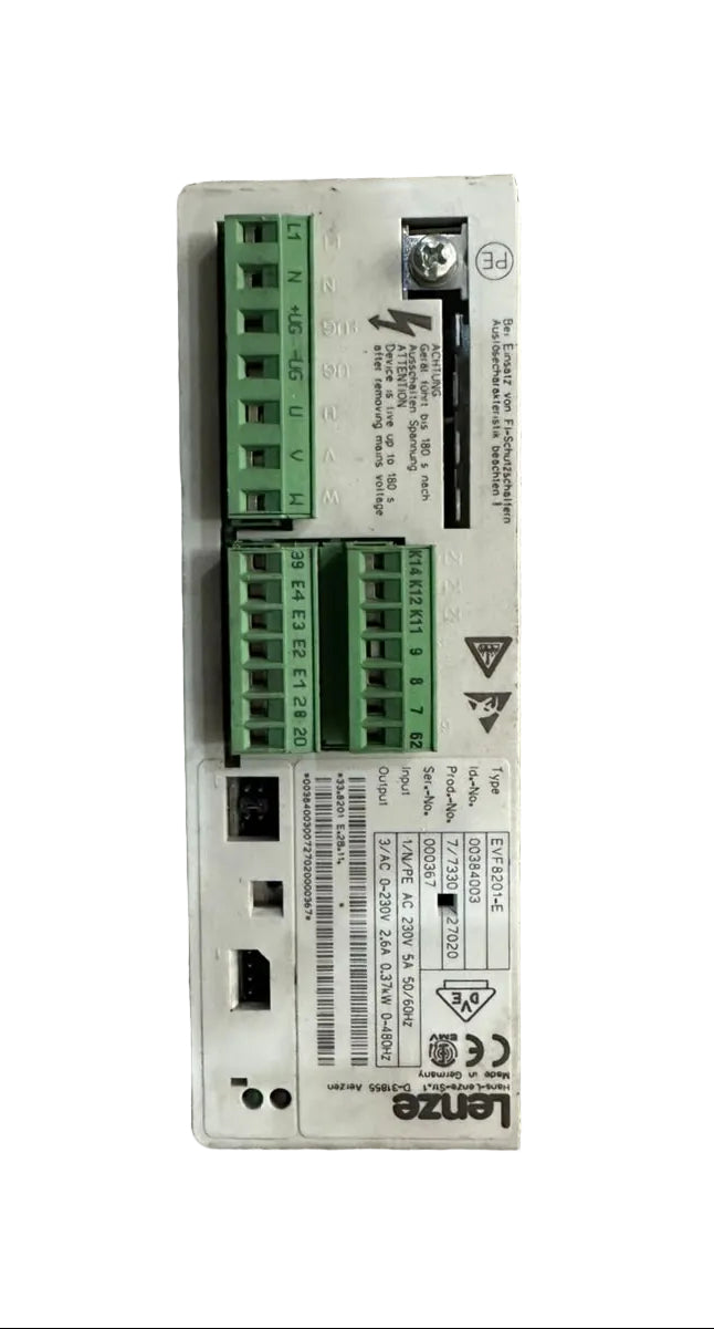 Lenze EVF8201-E AC Frequency Inverter Drive 0.37kW 230V Single Phase Input