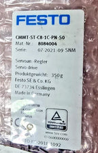 Festo CMMT-ST-C8-1C-PN-S0 Servo Drive PROFINET 8084004