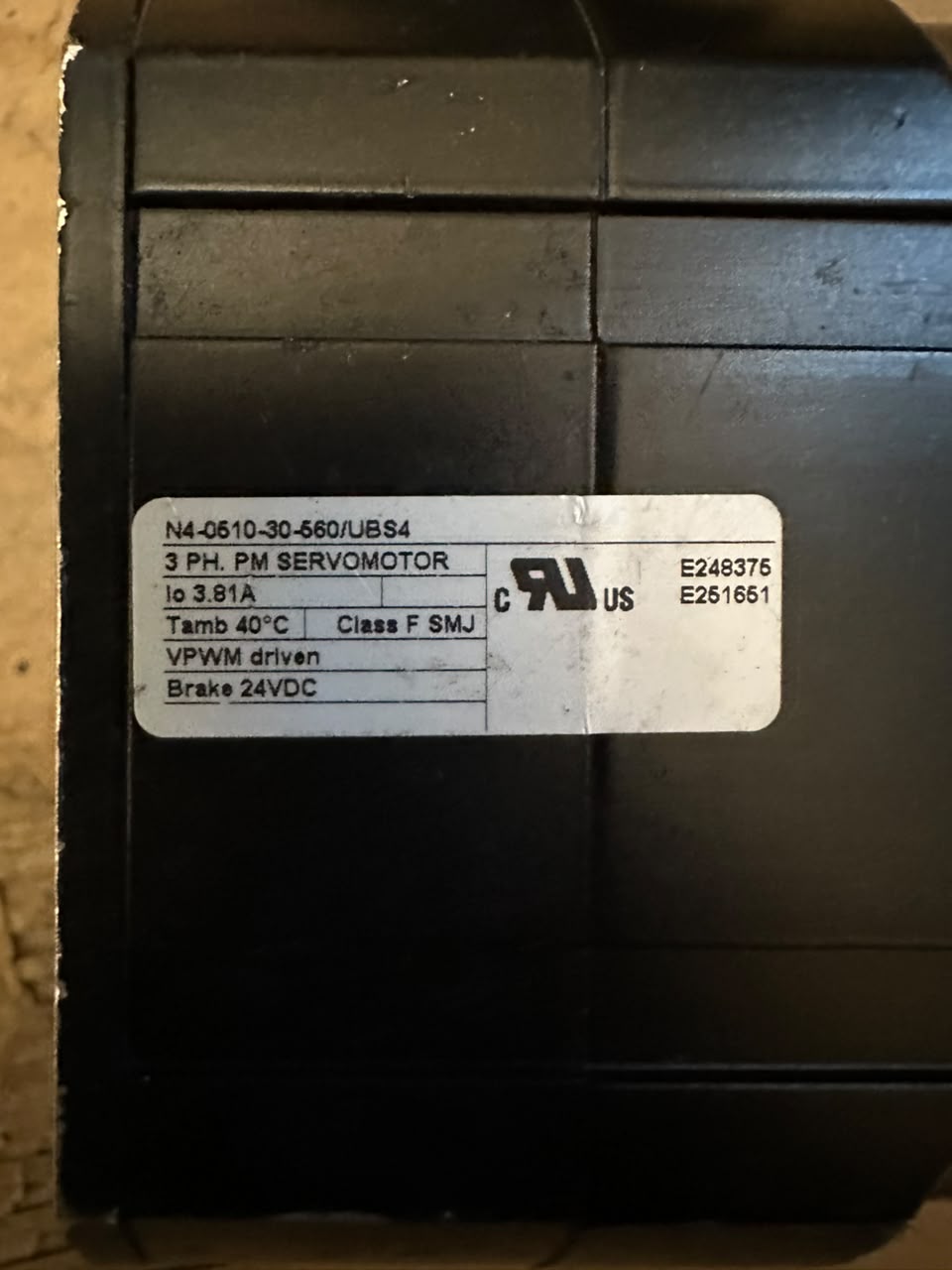 LTi LSN-097-0510-30-560/T1,B,S4 AC Servo Motor 560V 3000 RPM 5.1Nm