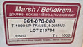 Marsh Bellofram T-1000 I/P Transducer 961-070-000 4-20mA to 3-15 PSI