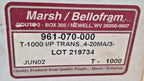 Marsh Bellofram T-1000 I/P Transducer 961-070-000 4-20mA to 3-15 PSI