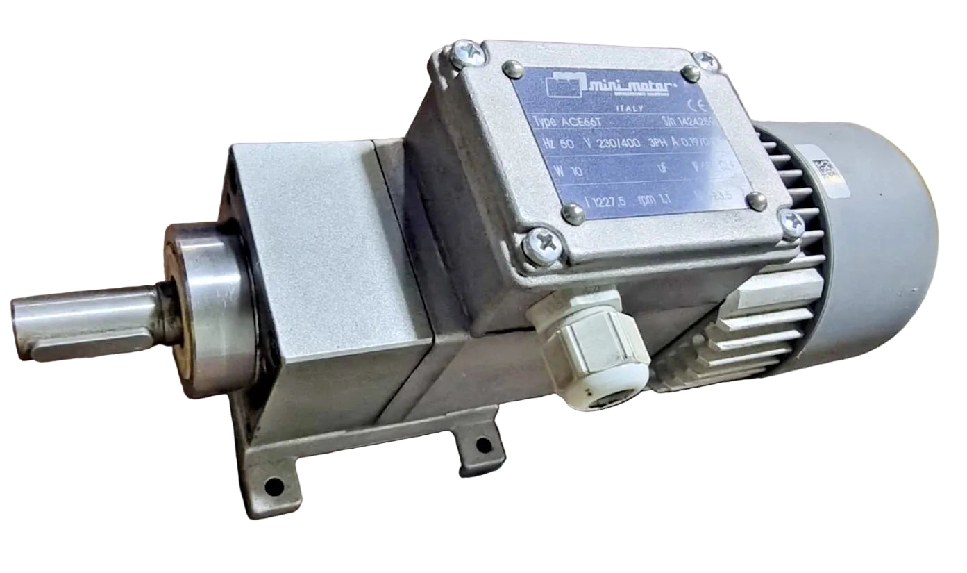 Mini Motor ACE66T AC Gear Motor 230/400V 3PH 23.5 Nm IP65 – Made in Italy