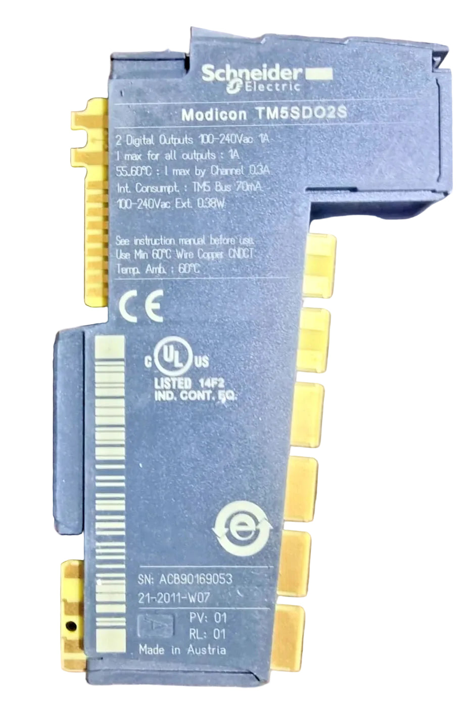 Schneider Electric Modicon TM5SDO2S Digital Output Module 2DO 100-240VAC