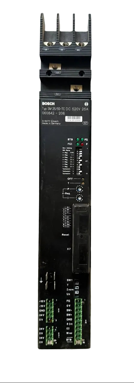 Bosch SM 25/50-TC DC Servo Drive Controller 520V 25A 060842-206