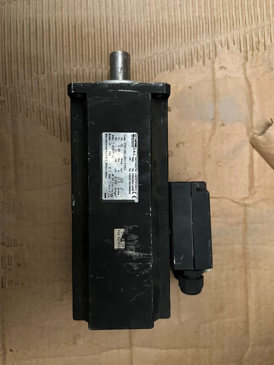 Parker Automation SMBA10021065193M64 AC Servo Motor 56V 2200 RPM 6 Nm with 24V Brake