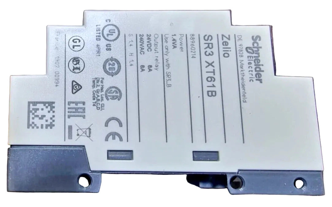 Schneider Electric SR3XT61B Zelio Logic Expansion Module 24VAC 6 I/O