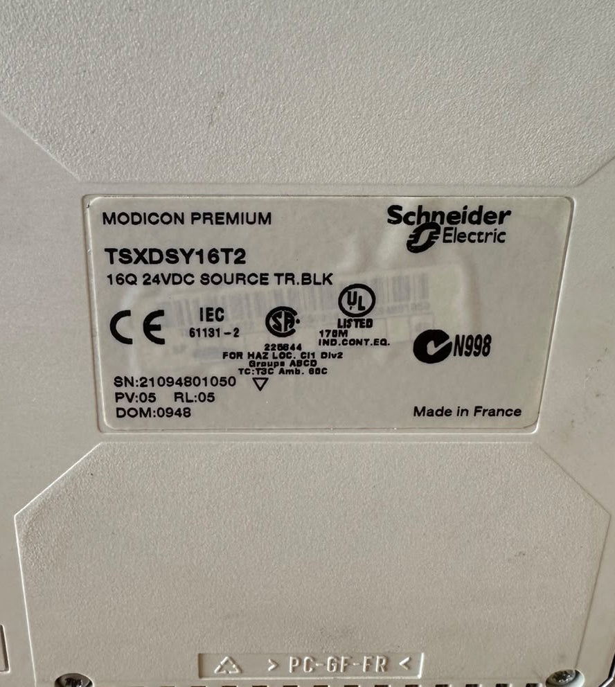 Schneider Electric Modicon Premium TSXDSY16T2 16-Point 24VDC Output Module